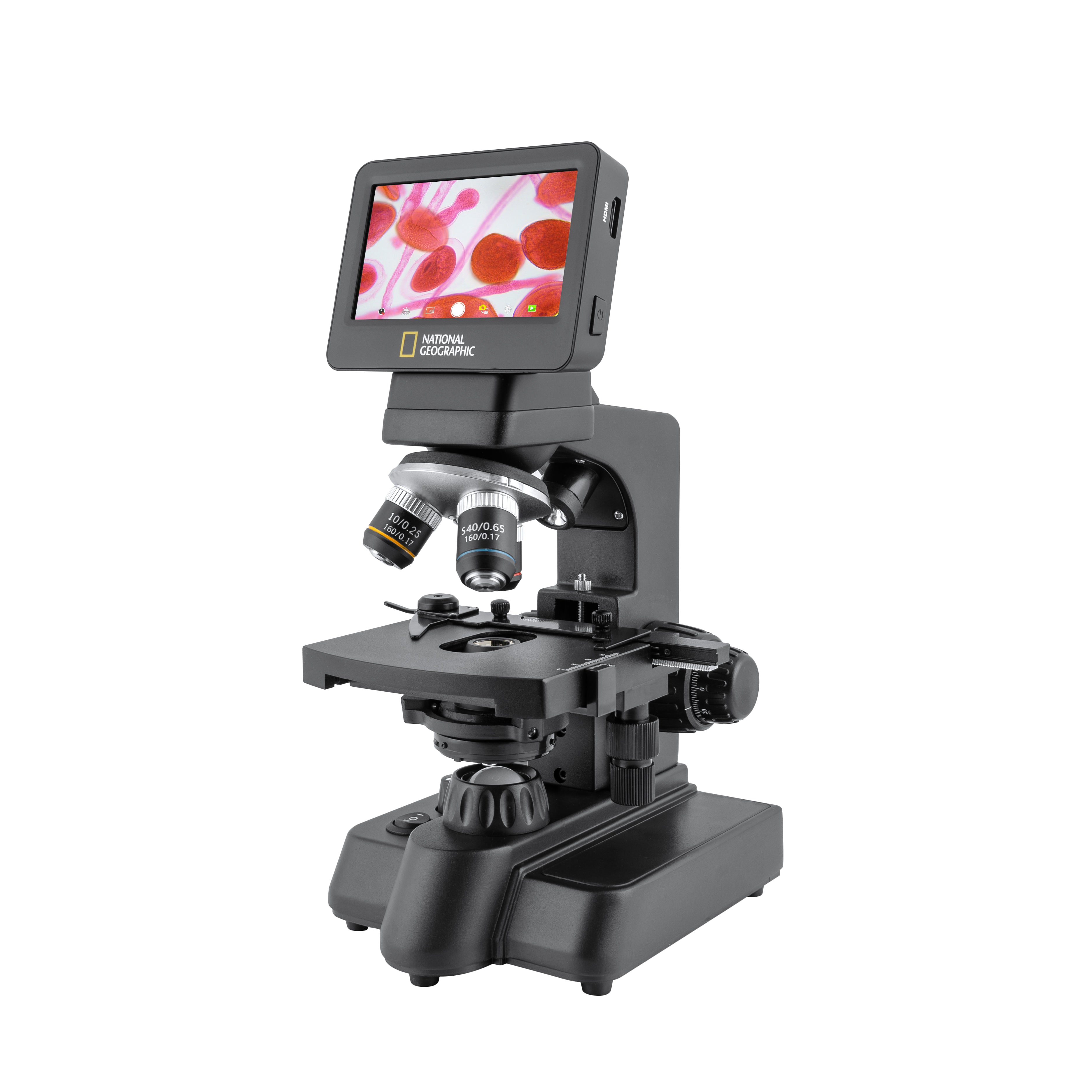 21x-840x Digital Microscope with 4.3-inch LCD Touchscreen and Integrated Camera