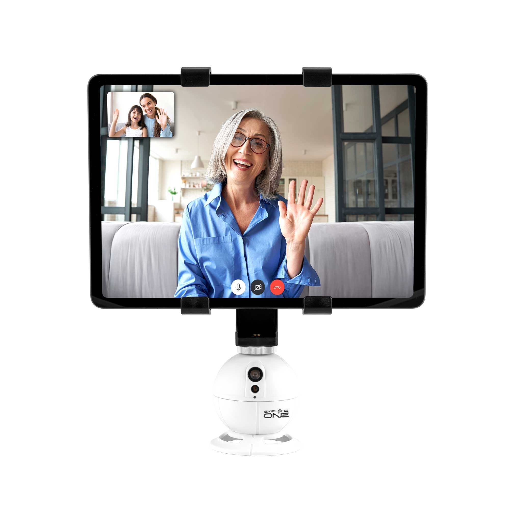 媒体舱 360 度旋转自动追踪支架