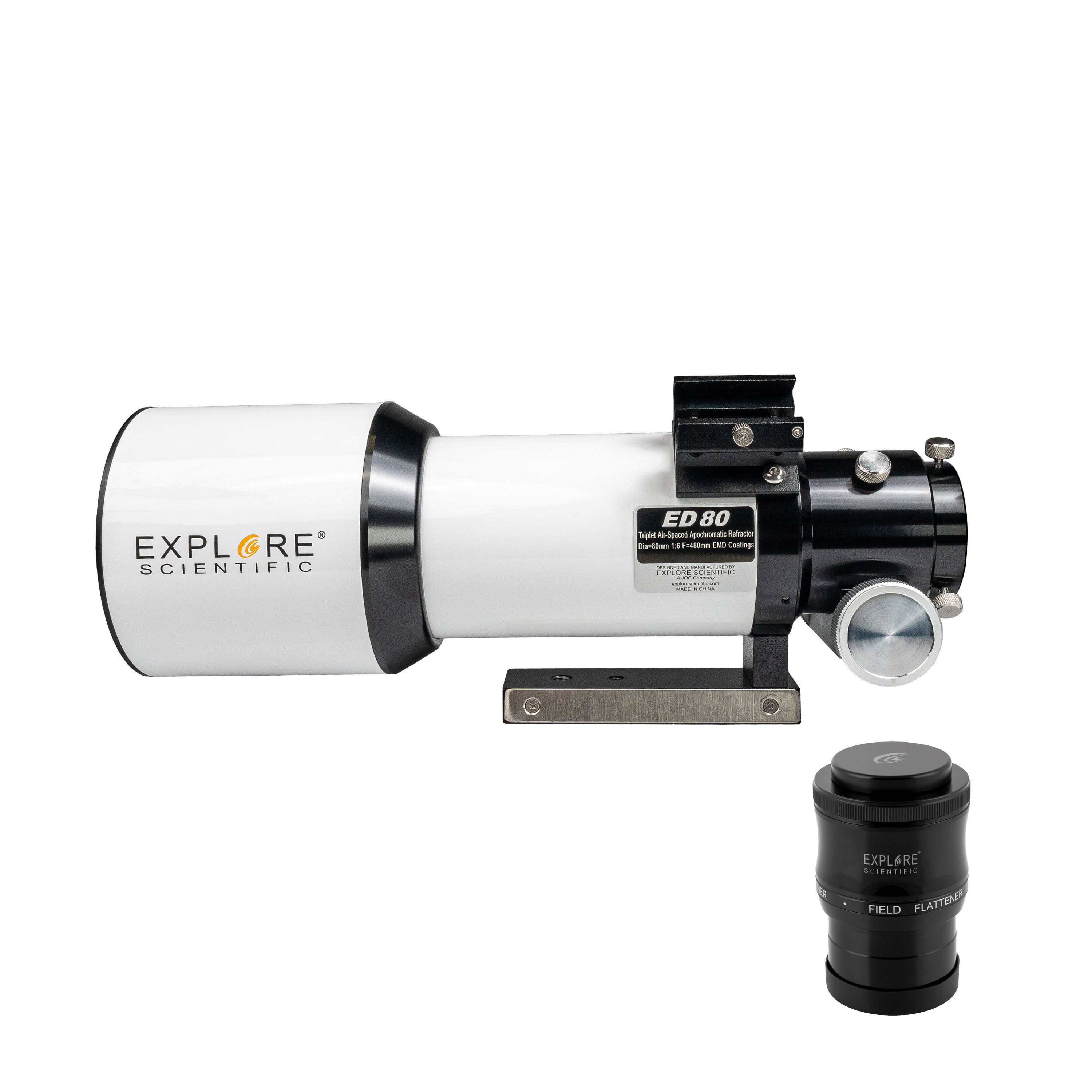 ED80 Essential Series Air-Spaced Triplet Refractor Telescope with Field Flattener