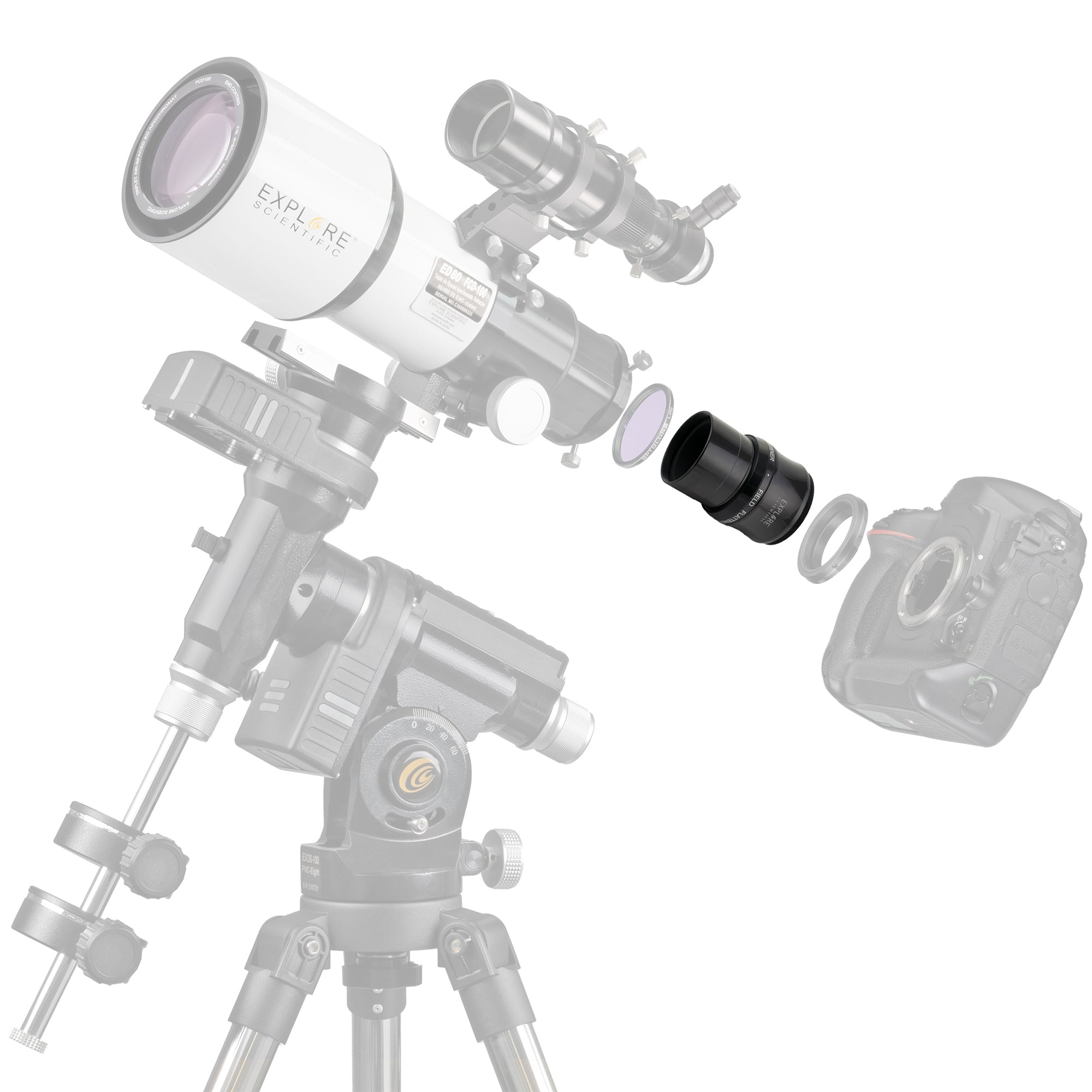 探索科学 ED80-FCD100 系列空气间隔三重折射望远镜 - FCD100-0806-01