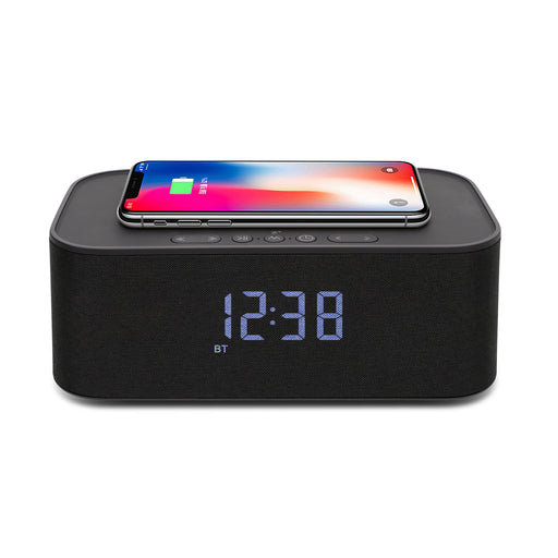 Explore Scientific Clock with BT Speaker and Wireless Charger